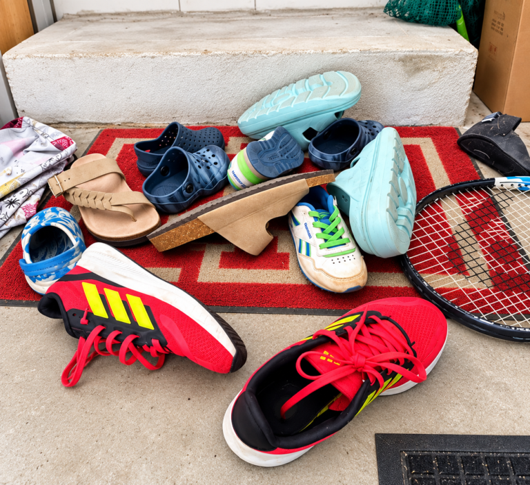 How We Finally Stopped the Shoe Pile by the Door With 5 Kids